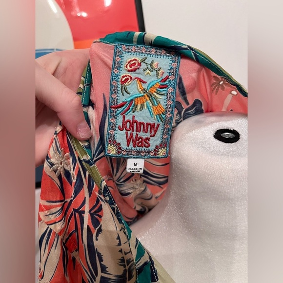 Johnny Was Kygo Marianne Silk Tunic Multicolor Medium - Picture 4 of 6